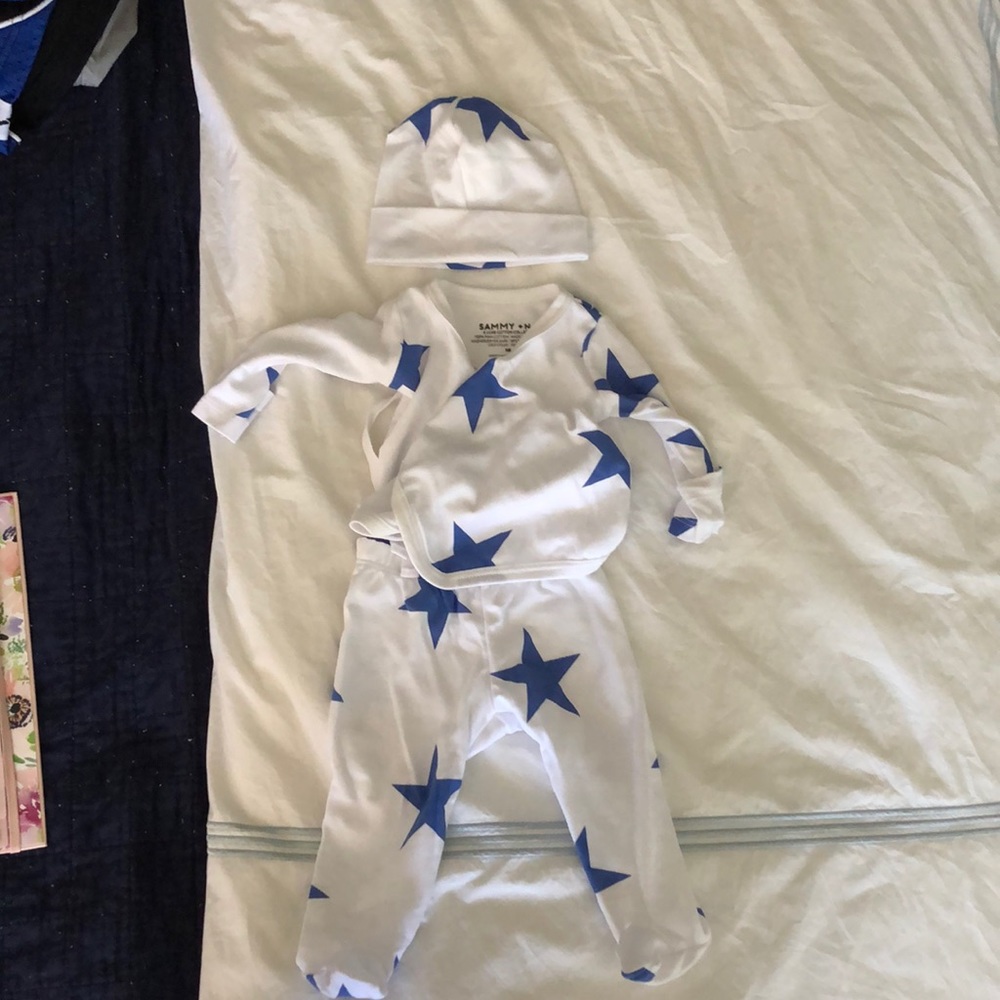 Sammy and Nat newborn pj set